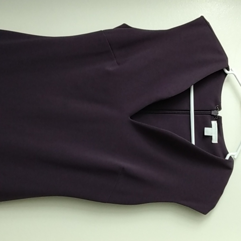 Deep purple cap sleeve sheath dress by NY&Co.streamline fit, size small - Picture 8 of 8